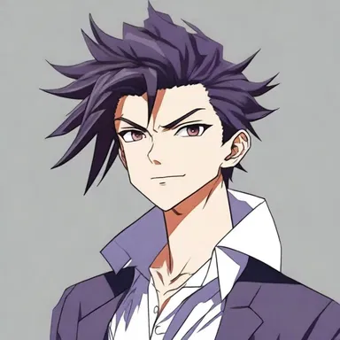 The stylish anime character meticulously styled his hair with hair grease to achieve his signature look.