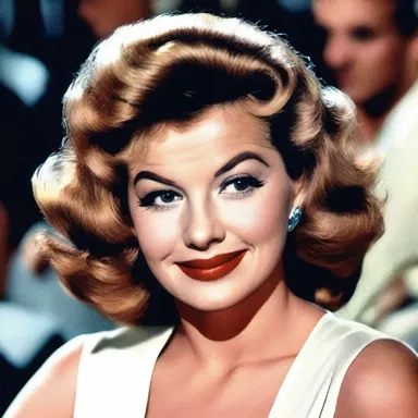 The glamorous actress had her hair perfectly coiffed with hair grease for the iconic film scene.