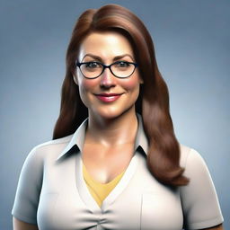 Create a highly realistic image of an American teacher