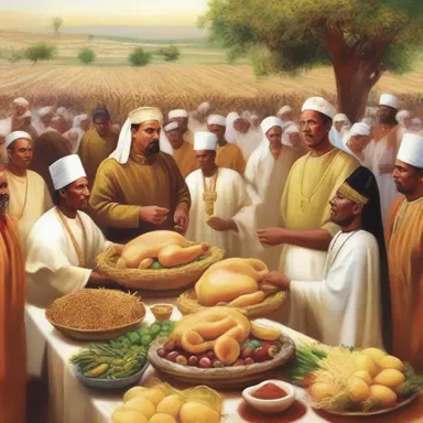 During the harvest festival, the king organized a grand feast to satiate the hunger and celebrate the abundance of the kingdom.