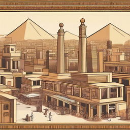 Create an image of an Egyptian city