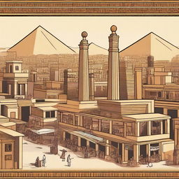 Create an image of an Egyptian city