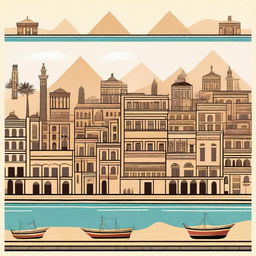 Create an image of an Egyptian city