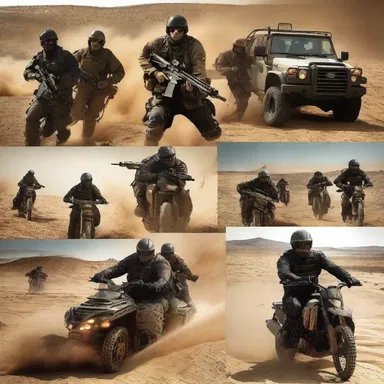 The blockbuster movie is packed with thrilling action scenes that satiate the audience's thirst for excitement.