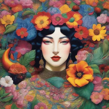 The artist's use of vibrant colors and intricate details satiate the viewer's aesthetic pleasure.