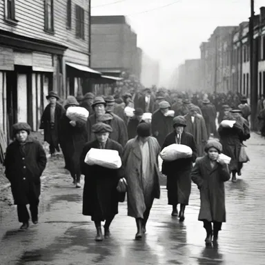 During the Great Depression, the voraciousness of the people was evident as they were constantly searching for food to survive.