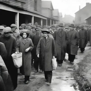 During the Great Depression, the voraciousness of the people was evident as they were constantly searching for food to survive.