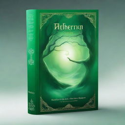 Design a detailed plain book cover for the title 'Aetherion'