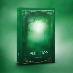 Design a detailed plain book cover for the title 'Aetherion'