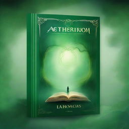 Design a detailed plain book cover for the title 'Aetherion'