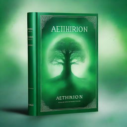 Design a detailed plain book cover for the title 'Aetherion'