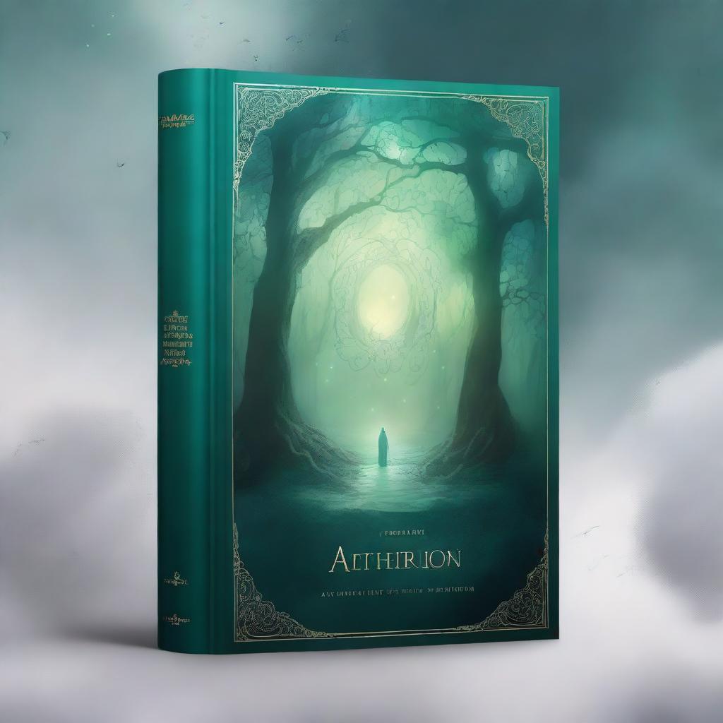 Design a detailed plain book cover for the title 'Aetherion'