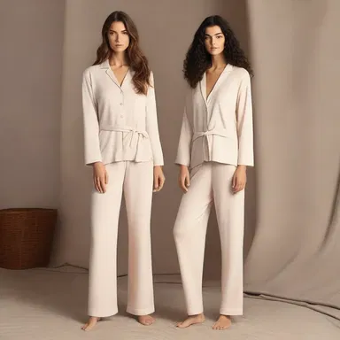 The designer showcased a collection of soporiferous loungewear, perfect for a cozy and relaxing night's sleep.