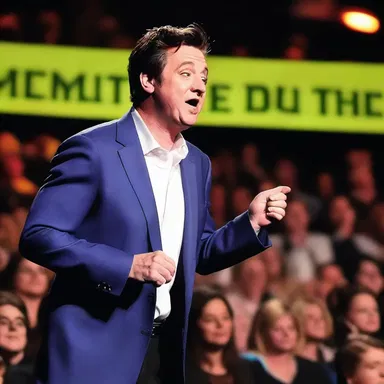 The comedian's punchline was glaringly obvious, yet the audience burst into laughter.