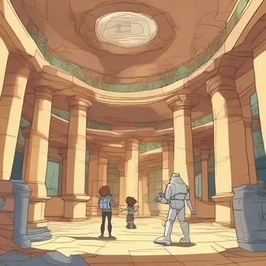 In one episode of the cartoon series, the characters embark on a mission inside the atrium dextrum to retrieve a lost artifact.
