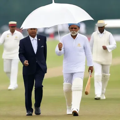 Why did the sahib bring an umbrella to the cricket match? Because he heard there would be a lot of whitewash!