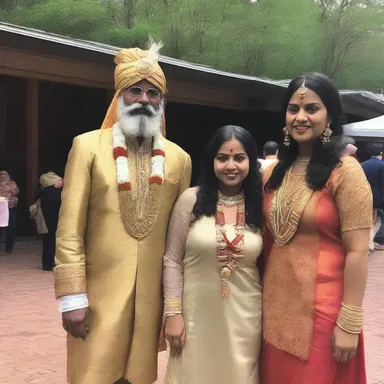 The costume party had an Indian colonial theme, and many attendees dressed up as sahibs and memsahibs.