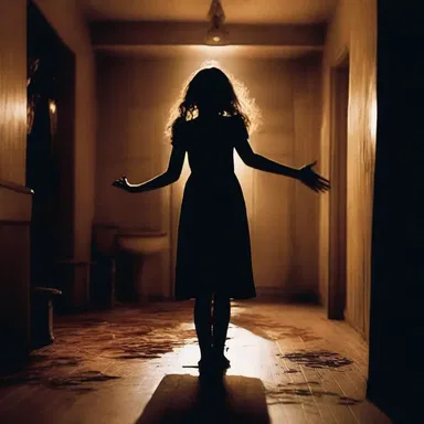 In the horror movie, the lively music heightened the suspenseful atmosphere.