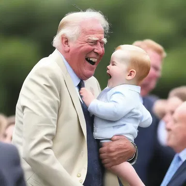 He told a lively joke that had everyone in stitches.