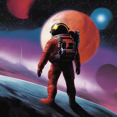 In the science fiction novel, the protagonist discovers a hidden planet orbiting a red dwarf.