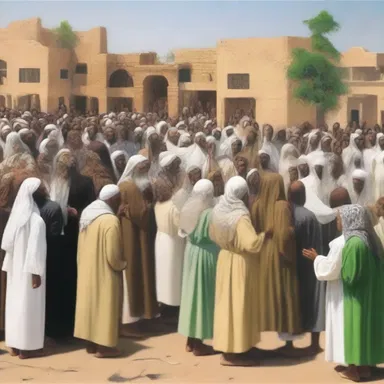The inharmonious blending of different religious beliefs led to conflicts and tension within the community.