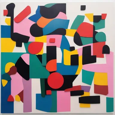 The artist intentionally created an inharmonious artwork with clashing colors and shapes to evoke a sense of chaos and discomfort.