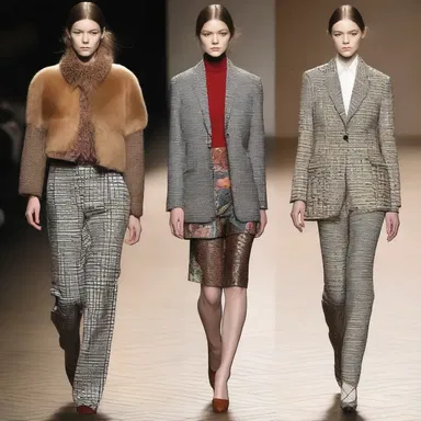 The outfit featured a jarring mix of patterns and textures, resulting in an inharmonious ensemble.