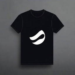 Generate a simple and aesthetic graphic design suitable for a black t-shirt