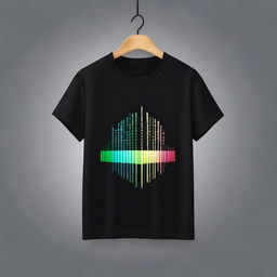 Generate a simple and aesthetic graphic design suitable for a black t-shirt