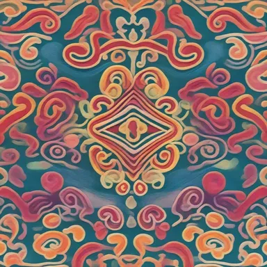 The squalling design featured vibrant colors and intricate patterns.