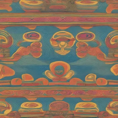 The squalling design featured vibrant colors and intricate patterns.