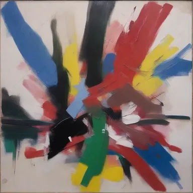 The painting had a squalling composition with chaotic brushstrokes.