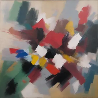 The painting had a squalling composition with chaotic brushstrokes.