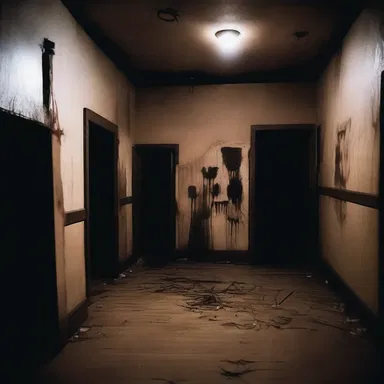 The dark and eerie atmosphere in the haunted house created an input of fear and thrill for the visitors.