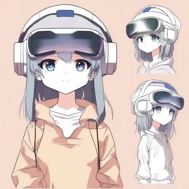 The main character in the anime series is a talented artist who uses their art as a means of expressing their emotions and as an input to a virtual reality world.