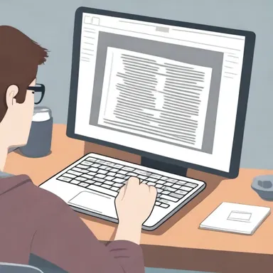 The writer input the manuscript into the computer to edit and format the novel before publishing.