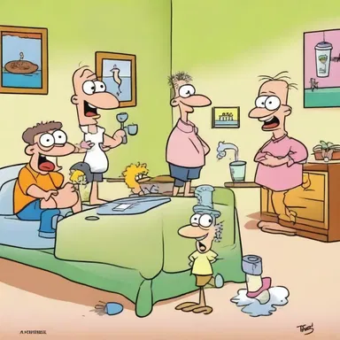 The gross humor in those cartoons may be entertaining to some, but it's not suitable for young audiences.