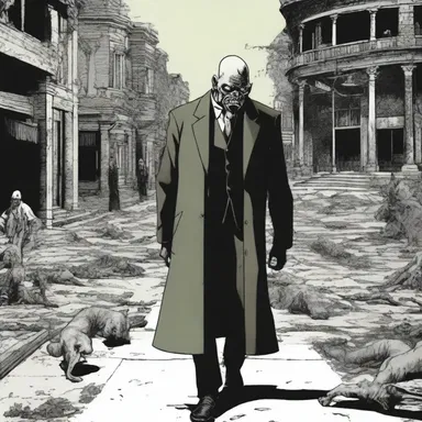 In the graphic novel, the artist's use of gross and grotesque characters adds to the darker tone of the story.