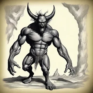 According to ancient myths, demons were often depicted as grotesque and gross creatures.