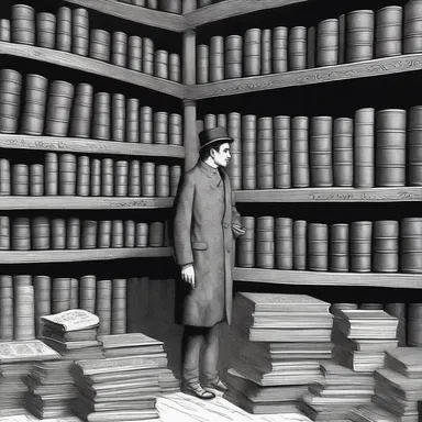 The author vividly described the protagonist's misadventures in acquiring a gross of rare books in his novel.