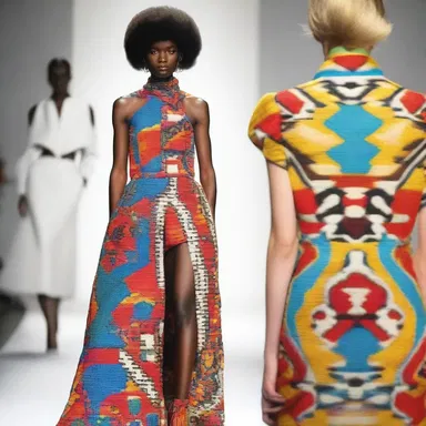 The fashion designer incorporated unique upholstery patterns into her runway collection, creating a bold and eclectic look.