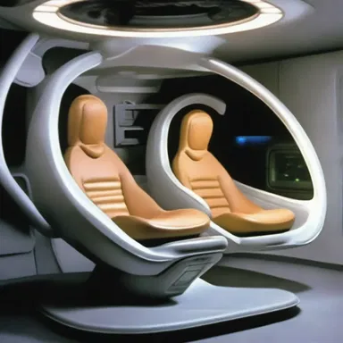 In the science fiction movie, the alien spaceship had advanced upholstery technology that could automatically adjust to the body shape of the occupants.
