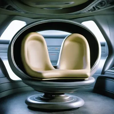 In the science fiction movie, the alien spaceship had advanced upholstery technology that could automatically adjust to the body shape of the occupants.
