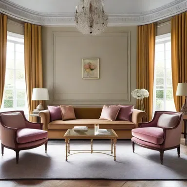 The fashion designer used luxurious silk upholstery on the sofa to create an elegant and stylish living room.