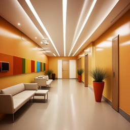 Design an aesthetically pleasing and functional 32 x 26 square feet space, optimized for a medical doctor's office showcasing a waiting area, consultation room, and emergency services.