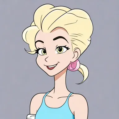 In the animated show, the character had a unique hairstyle due to their sebaceous follicles producing excess sebum.