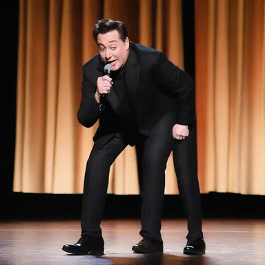 The comedian delivered a hilarious joke that had the audience smacking their knees with laughter.