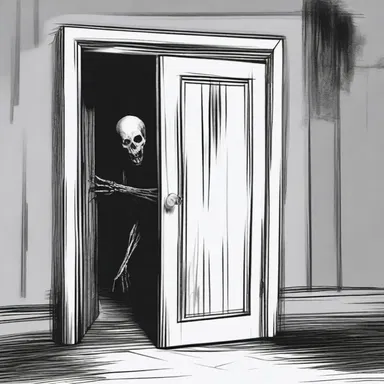 The smack of a door closing in the haunted house sent shivers down their spines.