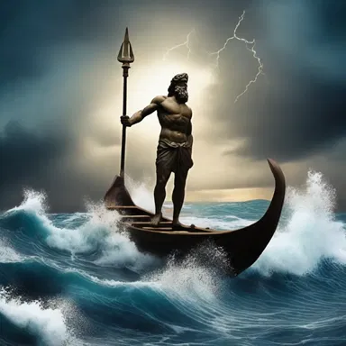 According to Greek mythology, the sound of Poseidon's trident smack on the water caused violent storms and tsunamis.