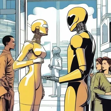 In the futuristic society depicted in the novel, characters exchange smacks as a form of greeting.